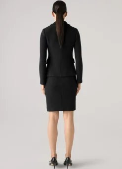 Sale St. John Compact Boucle Jacket Black