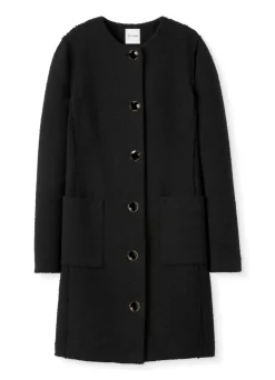 New St. John Compact Boucle Topper Black