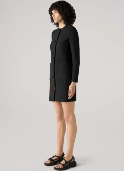 New St. John Compact Boucle Topper Black