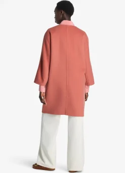 Hot St. John Doubleface Wool and Cashmere Blend Jacket Rouge