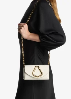 Online St. John Elaphe Water Snake Micro Handbag White