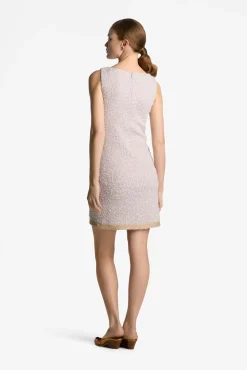 Outlet St. John Eyelash Sequin Tweed Dress Sunflower Multi