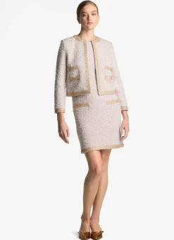 Online St. John Eyelash Sequin Tweed Jacket Sunflower Multi