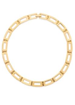 Hot St. John Geo Cut Out Necklace Gold