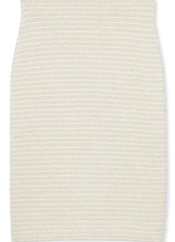 Outlet St. John Knit Pencil Skirt Ecru
