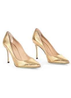 Online St. John Laminated Leather Pump Gold
