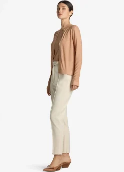 St. John Lurex Jersey Knit Cardigan Light Blossom