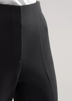 Clearance St. John Michelle Stretch Crepe Suiting Pant With Pockets Black