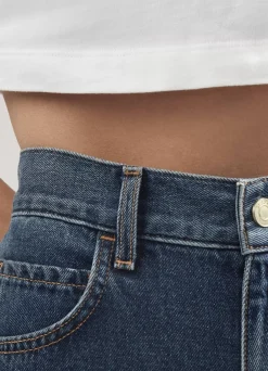 Outlet St. John Short Sleeve Jersey Cropped Top White