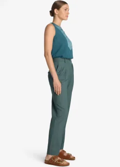 Sale St. John Silk Crepe De Chine Shell Prussian Blue