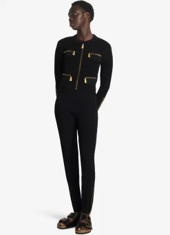 New St. John SJ Signature Trompe L Oeil Jacket Black