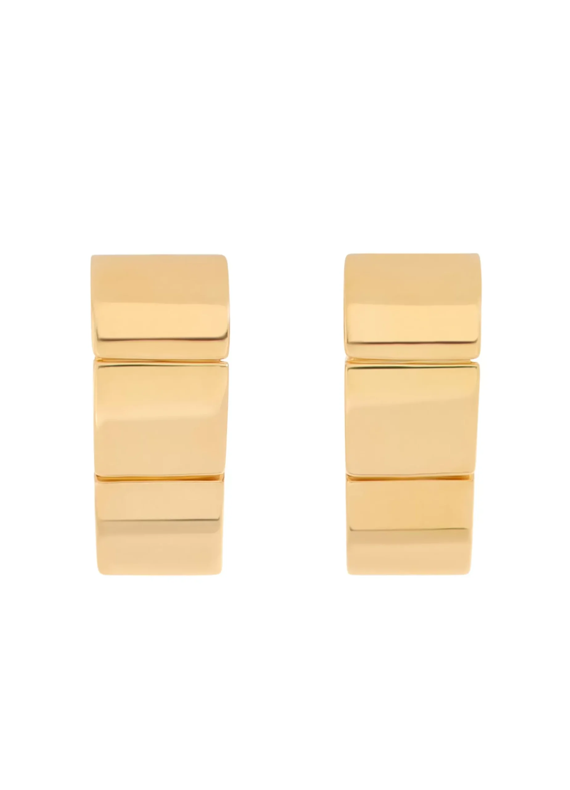Hot St. John Solid Geo Clip-On Earrings Gold