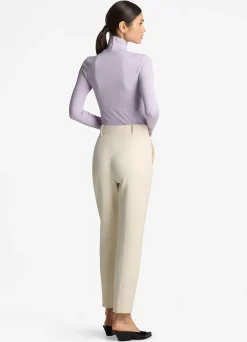 Discount St. John Solid Nuda Turtleneck Sea Green