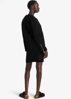 New St. John Sparkly Stretch Knit Jacket Black Multi