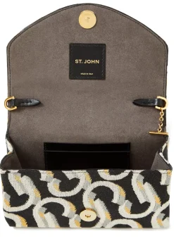 Clearance St. John Logo Loop Handbag Black Multi