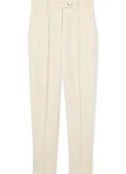 Discount St. John Stretch Crepe Suiting Pant Ecru
