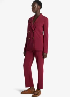 Sale St. John Stretch Italian Knit Cady Jacket Raspberry