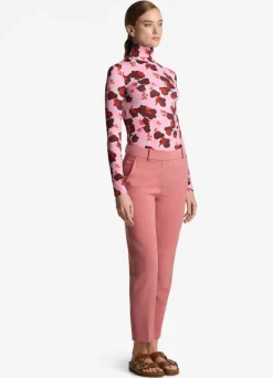 New St. John Stretch Italian Knit Cady Pant Rouge