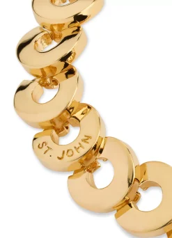 Outlet St. John Washer Coin Bracelet Gold